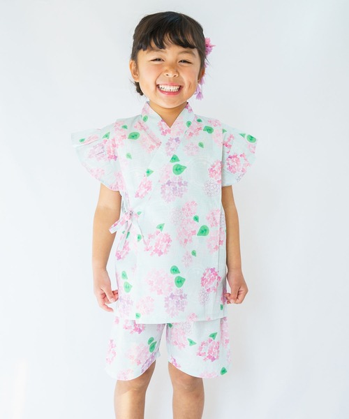 SKAPE（エスケープ）の「ﾌﾘﾙｿﾃﾞｼﾞﾝﾍﾞｲｽｰﾂ（浴衣・キッズ・ホワイト/ピンク/グリーン/パープル/イエロー/ブルー・90cm/100cm/110cm/120cm/130cm）」の2枚目の写真