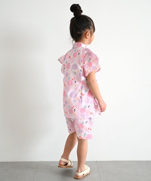 SKAPE（エスケープ）の「ﾌﾘﾙｿﾃﾞｼﾞﾝﾍﾞｲｽｰﾂ（浴衣・キッズ・ホワイト/ピンク/グリーン/パープル/イエロー/ブルー・90cm/100cm/110cm/120cm/130cm）」の11枚目の写真