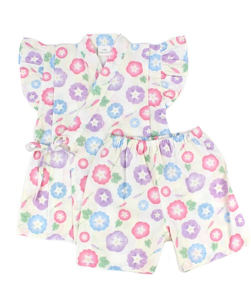 SKAPE（エスケープ）の「ﾌﾘﾙｿﾃﾞｼﾞﾝﾍﾞｲｽｰﾂ（浴衣・キッズ・ホワイト/ピンク/グリーン/パープル/イエロー/ブルー・90cm/100cm/110cm/120cm/130cm）」の13枚目の写真