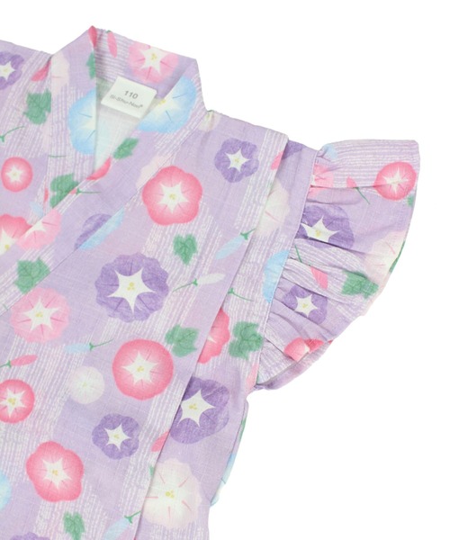 SKAPE（エスケープ）の「ﾌﾘﾙｿﾃﾞｼﾞﾝﾍﾞｲｽｰﾂ（浴衣・キッズ・ホワイト/ピンク/グリーン/パープル/イエロー/ブルー・90cm/100cm/110cm/120cm/130cm）」の18枚目の写真