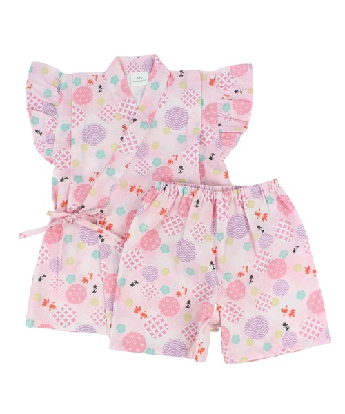 SKAPE（エスケープ）の「ﾌﾘﾙｿﾃﾞｼﾞﾝﾍﾞｲｽｰﾂ（浴衣・キッズ・ホワイト/ピンク/グリーン/パープル/イエロー/ブルー・90cm/100cm/110cm/120cm/130cm）」の15枚目の写真