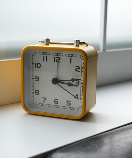 ammy.（エイミードット）の「【 ammy. / エイミードット 】 ビンテージライク スクエア 置時計 / 目覚まし時計（置時計・レディース・ブラック/ブルーグリーン/ホワイト/レッド/ネイビー/イエロー・FREE）」の15枚目の写真