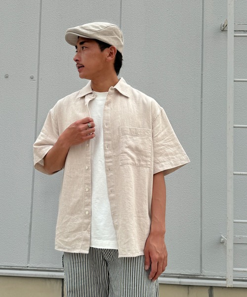 CANAL JEAN（キャナルジーン）の「El mar　ストライプハンチング（ハンチング/ベレー帽・レディース・キナリ/ベージュ・ONE SIZE）」の6枚目の写真