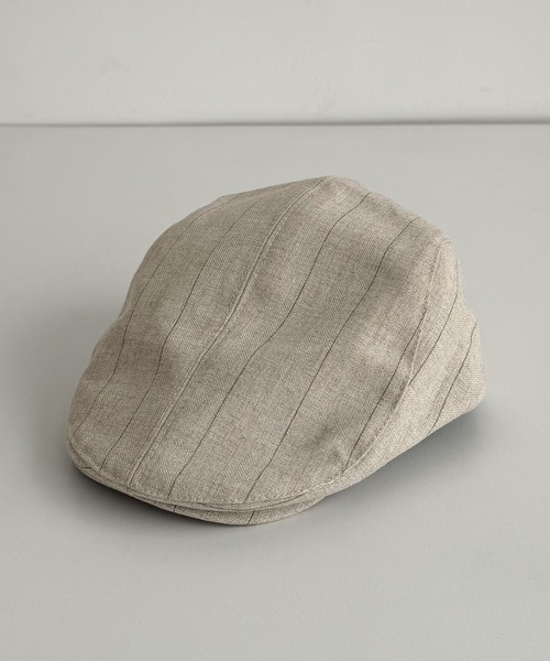 CANAL JEAN（キャナルジーン）の「El mar　ストライプハンチング（ハンチング/ベレー帽・レディース・キナリ/ベージュ・ONE SIZE）」の8枚目の写真