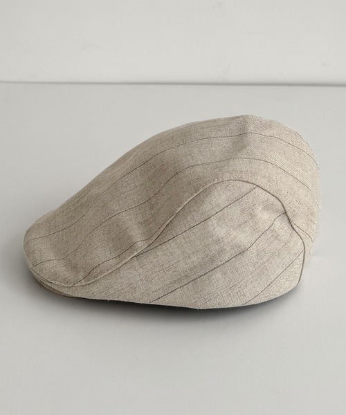 CANAL JEAN（キャナルジーン）の「El mar　ストライプハンチング（ハンチング/ベレー帽・レディース・キナリ/ベージュ・ONE SIZE）」の9枚目の写真