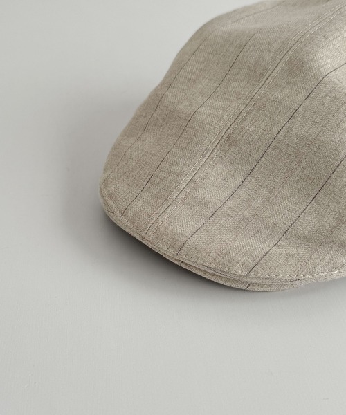 CANAL JEAN（キャナルジーン）の「El mar　ストライプハンチング（ハンチング/ベレー帽・レディース・キナリ/ベージュ・ONE SIZE）」の11枚目の写真