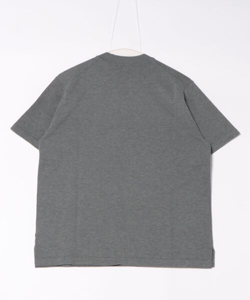 m.f.editorial（エムエフエディトリアル）の「【ウォッシャブル】m.f.エディトリアル メンズ ウォッシャブル 綿混ニット クルーTシャツ（ポロシャツ・メンズ・グレー系その他2/ベージュ/ホワイト/ブラック・MEDIUM/LARGE/X-LARGE）」の15枚目の写真