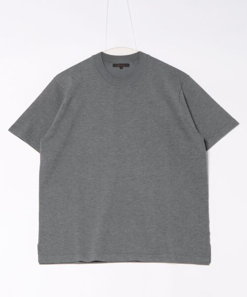 m.f.editorial（エムエフエディトリアル）の「【ウォッシャブル】m.f.エディトリアル メンズ ウォッシャブル 綿混ニット クルーTシャツ（ポロシャツ・メンズ・グレー系その他2/ベージュ/ホワイト/ブラック・MEDIUM/LARGE/X-LARGE）」の14枚目の写真