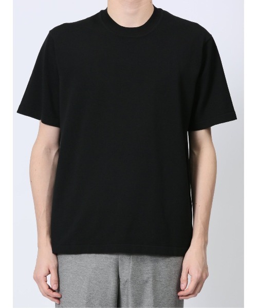 m.f.editorial（エムエフエディトリアル）の「【ウォッシャブル】m.f.エディトリアル メンズ ウォッシャブル 綿混ニット クルーTシャツ（ポロシャツ・メンズ・グレー系その他2/ベージュ/ホワイト/ブラック・MEDIUM/LARGE/X-LARGE）」の18枚目の写真