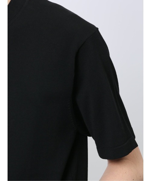 m.f.editorial（エムエフエディトリアル）の「【ウォッシャブル】m.f.エディトリアル メンズ ウォッシャブル 綿混ニット クルーTシャツ（ポロシャツ・メンズ・グレー系その他2/ベージュ/ホワイト/ブラック・MEDIUM/LARGE/X-LARGE）」の22枚目の写真