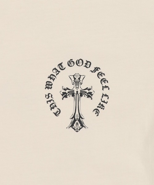 SPINNS（スピンズ）の「ピグメント加工 短丈Tシャツ/クロスロゴ/バックプリント（Tシャツ/カットソー・メンズ・ブラウン/ホワイト/ブラック/カーキ・ONESIZE）」の14枚目の写真