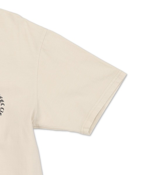 SPINNS（スピンズ）の「ピグメント加工 短丈Tシャツ/クロスロゴ/バックプリント（Tシャツ/カットソー・メンズ・ブラウン/ホワイト/ブラック/カーキ・ONESIZE）」の16枚目の写真