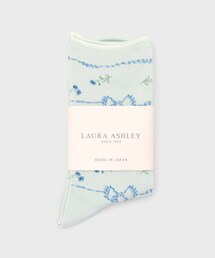 LAURA ASHLEY（ローラアシュレイ）の「【日本製】ラークフィールドリボン柄 靴下（ソックス/靴下）」