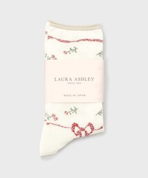 LAURA ASHLEY（ローラアシュレイ）の「【日本製】ラークフィールドリボン柄 靴下（ソックス/靴下）」