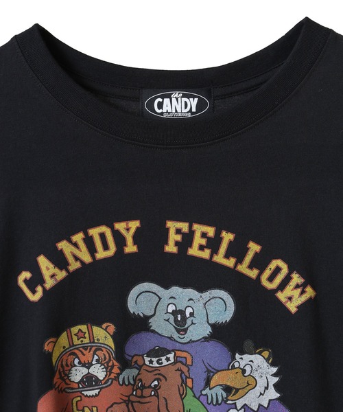 Candy Stripper(キャンディストリッパー)の「CANDY FELLOW BIG BIG Tシャツ(Tシャツ/カットソー・レディース・ブラック/オフホワイト/ブルー/レッド・FREE)」の8枚目の写真