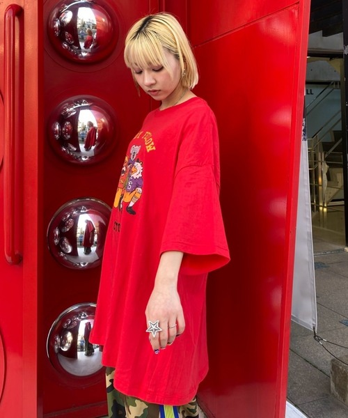 Candy Stripper(キャンディストリッパー)の「CANDY FELLOW BIG BIG Tシャツ(Tシャツ/カットソー・レディース・ブラック/オフホワイト/ブルー/レッド・FREE)」の22枚目の写真