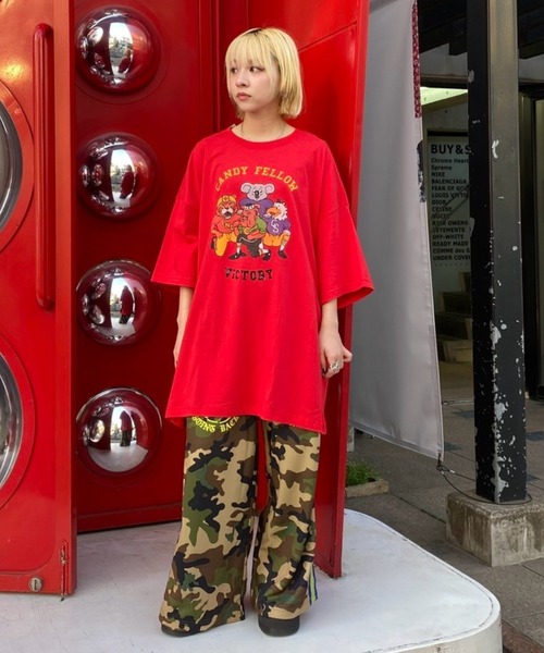 tシャツ CANDY FELLOW BIG BIG Tシャツ レディース メンズ セール】CANDY FELLOW BIG BIG Tシャツ（Tシャツ/カットソー