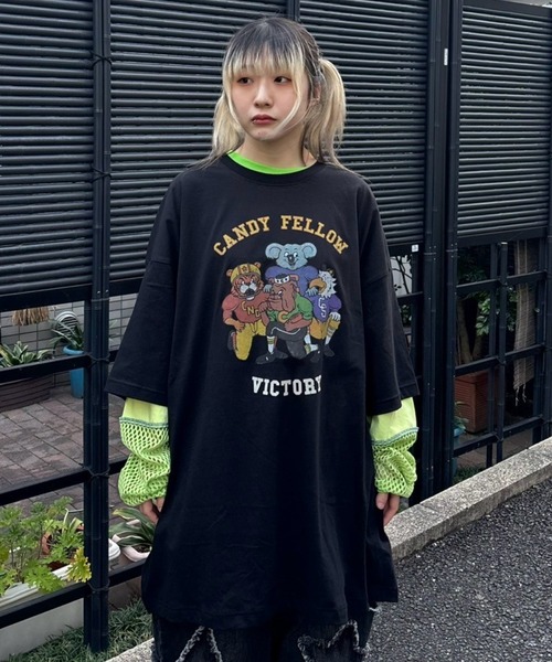 tシャツ CANDY FELLOW BIG BIG Tシャツ レディース メンズ セール】CANDY FELLOW BIG BIG Tシャツ（Tシャツ/カットソー