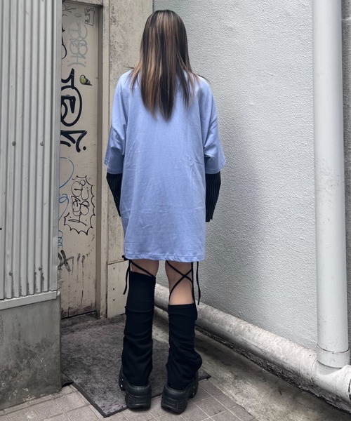 Candy Stripper(キャンディストリッパー)の「CANDY FELLOW BIG BIG Tシャツ(Tシャツ/カットソー・レディース・ブラック/オフホワイト/ブルー/レッド・FREE)」の12枚目の写真