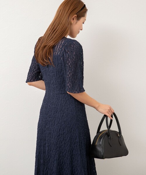 ワンピース（125190） Heather ワンピース ラインZIPニットミニワンピース 149249