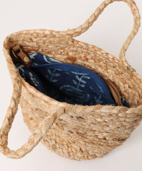 チャイハネ（チャイハネ）の「【チャイハネ】ジューティミニバッグ ポーチ付き（かごバッグ・レディース・レッド/ブルー・FREE）」の6枚目の写真