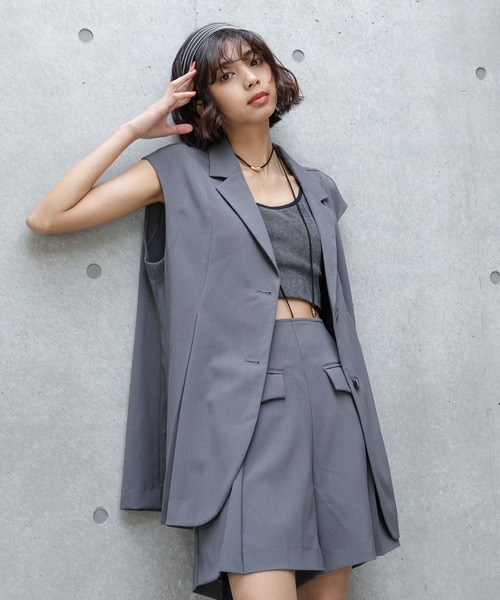 PAGEBOY（ページボーイ）の「フラッププリーツショートパンツ（その他パンツ・レディース・ブラック/ベージュ/チャコールグレー・FREE）」の16枚目の写真