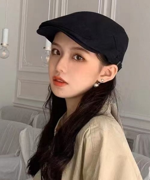 Ritzy（リッツィー）の「シンプル ハンチング帽（ハンチング/ベレー帽・レディース・ベージュ/ホワイト/ブラック/ライトベージュ・FREE）」の7枚目の写真