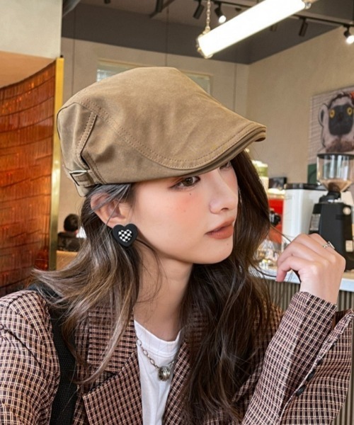 Ritzy（リッツィー）の「シンプル ハンチング帽（ハンチング/ベレー帽・レディース・ベージュ/ホワイト/ブラック/ライトベージュ・FREE）」の8枚目の写真