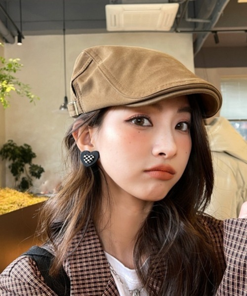 Ritzy（リッツィー）の「シンプル ハンチング帽（ハンチング/ベレー帽・レディース・ベージュ/ホワイト/ブラック/ライトベージュ・FREE）」の9枚目の写真