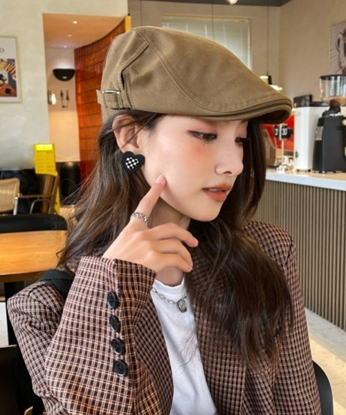 Ritzy（リッツィー）の「シンプル ハンチング帽（ハンチング/ベレー帽・レディース・ベージュ/ホワイト/ブラック/ライトベージュ・FREE）」の11枚目の写真