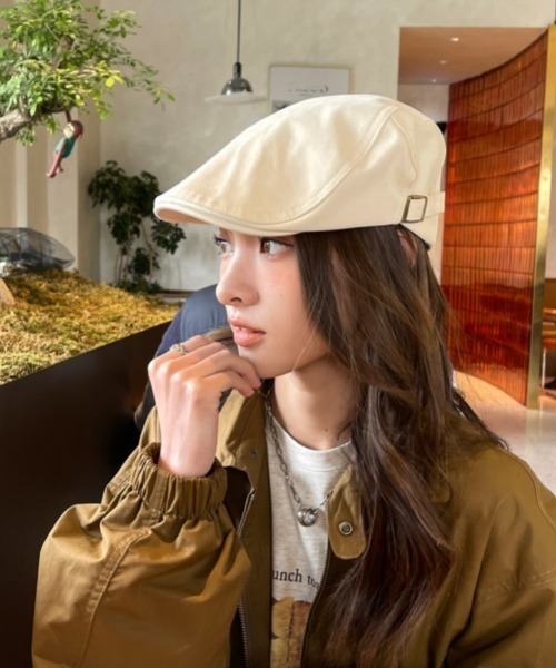 Ritzy（リッツィー）の「シンプル ハンチング帽（ハンチング/ベレー帽・レディース・ベージュ/ホワイト/ブラック/ライトベージュ・FREE）」の13枚目の写真