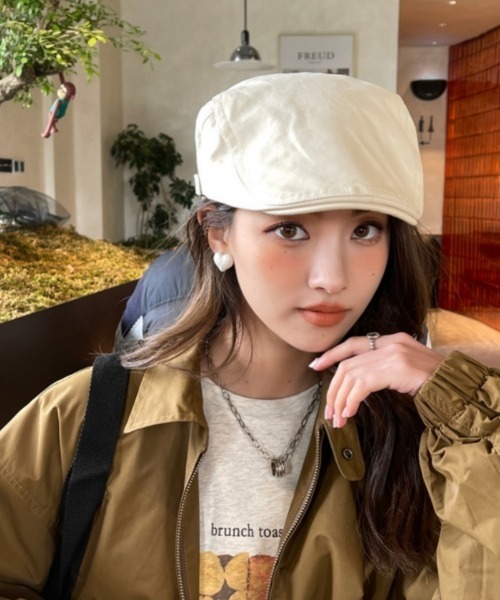 Ritzy（リッツィー）の「シンプル ハンチング帽（ハンチング/ベレー帽・レディース・ベージュ/ホワイト/ブラック/ライトベージュ・FREE）」の15枚目の写真