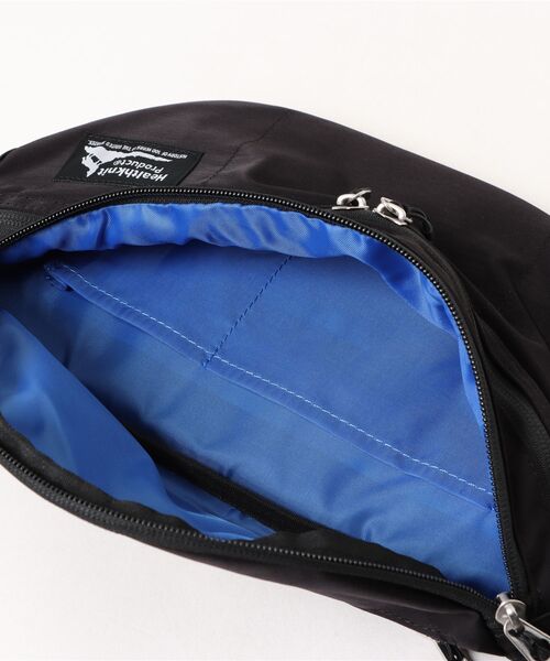 Healthknit Product(ヘルスニットプロダクト)の「【Healthknit Product】ヘルスニット 撥水シワナイロンウエストバッグ HKB-1149(ボディバッグ/ウエストポーチ・メンズ・ブラック・FREE)」の2枚目の写真