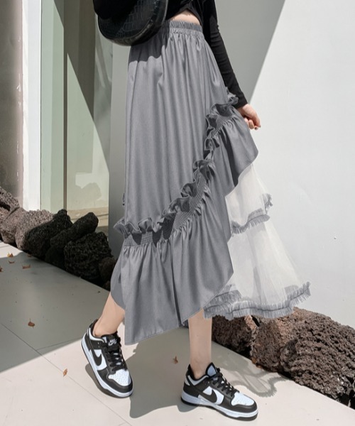 【MONSE】 2020FW 再構築アシンメトリー チュール スカート アシンメトリーチュールスカート – FACE SANS FARD