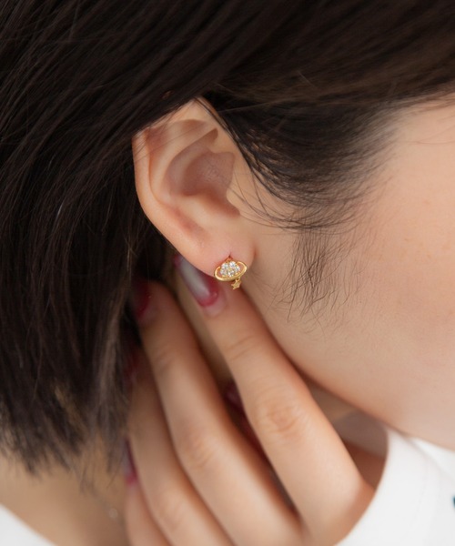 Peony（ピオニー）の「【Peony/ピオニー】/【アレルギー対応】サージカルステンレス　コスモピアス（ピアス（両耳用）・レディース・ピンクゴールド/ゴールド/シルバー・FREE）」の2枚目の写真