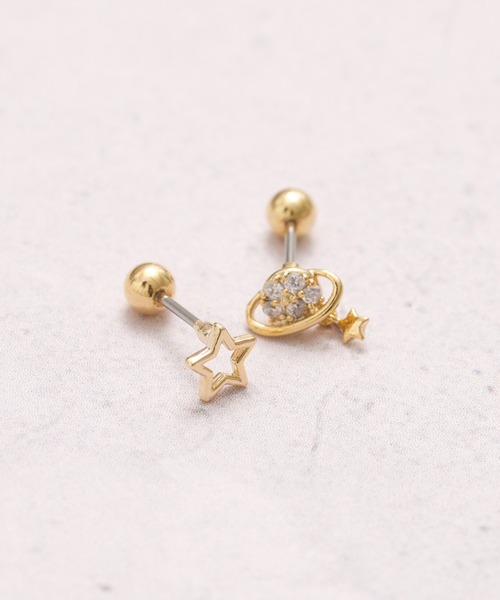 Peony（ピオニー）の「【Peony/ピオニー】/【アレルギー対応】サージカルステンレス　コスモピアス（ピアス（両耳用）・レディース・ピンクゴールド/ゴールド/シルバー・FREE）」の6枚目の写真