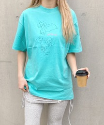 キャラチョイ（キャラチョイ）の「ディズニー/Disney/プリンセス/Princess/リトルマーメイド/ラインアートTシャツ（Tシャツ/カットソー）」