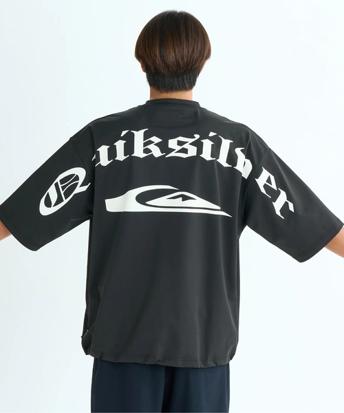 ★QUIKSILVER★半袖 ラッシュガード/ ルーズフィット UPF50+ STRETCH TRIBAL SS /クイックシルバールーズフィットドロー