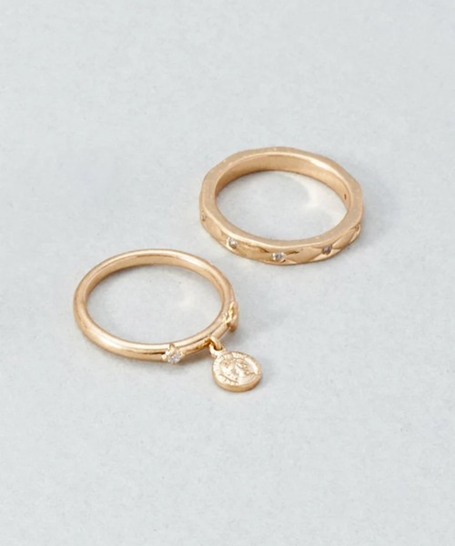 GOLDY（ゴールディ）の「【GOLDY】アッセンブル コイン チャーム セット リング 5250301※（リング・レディース・ゴールド/シルバー×ゴールド/ゴールド系その他/シルバー・FREE）」の4枚目の写真