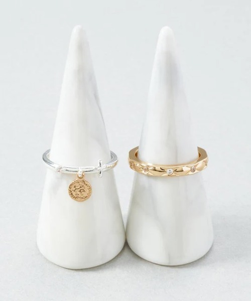 GOLDY（ゴールディ）の「【GOLDY】アッセンブル コイン チャーム セット リング 5250301※（リング・レディース・ゴールド/シルバー×ゴールド/ゴールド系その他/シルバー・FREE）」の15枚目の写真