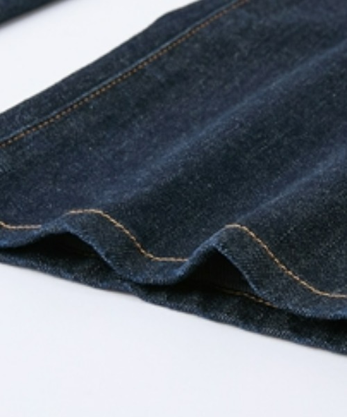 Petitjo（プッチージョ）の「小さいサイズ　すごく伸びるセミブーツカットデニムパンツ　ストレッチジーンズ　低身長さん・小柄女性（デニムパンツ・レディース・ネイビー/ブルー系・58/61/64/67）」の21枚目の写真