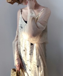 エアリーグロウ ロングシアーカーディガン