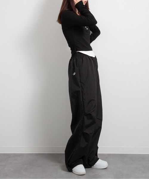 HALEY PESCA(ヘーリーペスカ)の「HALEY PESCA/ワイドレッグ ストリート カーゴパンツ(カーゴパンツ・レディース・グレー/ブラック・SMALL/MEDIUM/LARGE)」の17枚目の写真