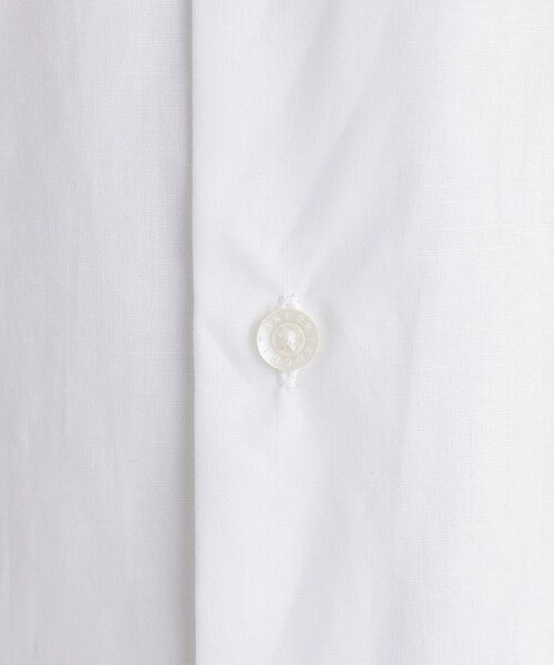 TAKEO KIKUCHI(タケオキクチ)の「【LIMITED】ワンポイントロゴ刺繍 綿麻半袖シャツ(シャツ/ブラウス・メンズ・ホワイト/ブラック/ネイビー/グレー/ブルー・01/02/03/04/05)」の13枚目の写真