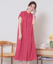 ITS'DEMO | 【接触冷感／吸水速乾／洗濯機OK】イージーケア前開きワンピース＜ラク服シリーズ＞(ワンピース)