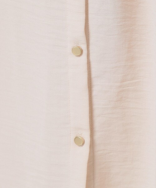 ITS'DEMO（イッツデモ）の「【接触冷感／吸水速乾／洗濯機OK】イージーケア前開きワンピース＜ラク服シリーズ＞（ワンピース・レディース・ピンク系/ライトベージュ/ブラック/ブルー・00）」の12枚目の写真