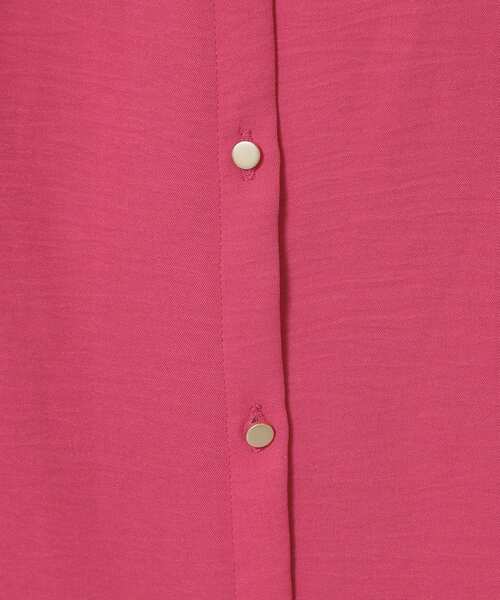 ITS'DEMO（イッツデモ）の「【接触冷感／吸水速乾／洗濯機OK】イージーケア前開きワンピース＜ラク服シリーズ＞（ワンピース・レディース・ピンク系/ライトベージュ/ブラック/ブルー・00）」の15枚目の写真