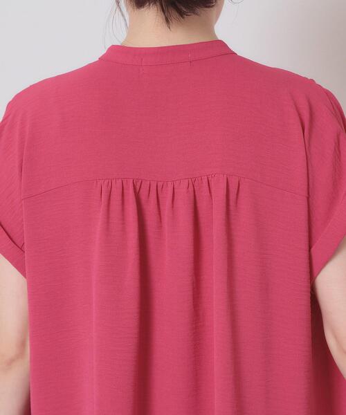 ITS'DEMO（イッツデモ）の「【接触冷感／吸水速乾／洗濯機OK】イージーケア前開きワンピース＜ラク服シリーズ＞（ワンピース・レディース・ピンク系/ライトベージュ/ブラック/ブルー・00）」の22枚目の写真