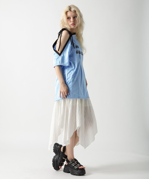 FOREVER 21（フォーエバー トゥエンティーワン）の「【2025SS】コットンティアードロングスカート（スカート・レディース・オフホワイト/ブラック・FREE）」の18枚目の写真