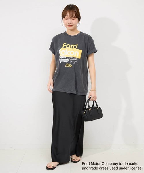 GOOD ROCK SPEED(グッドロックスピード)の「《追加》GOOD ROCK SPEED SLOBE別注 FORD FALCON TEE(Tシャツ/カットソー・レディース・ホワイト/ライトグレー・FREE)」の3枚目の写真